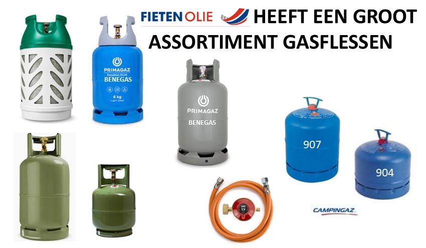 Gasflessen assortiment